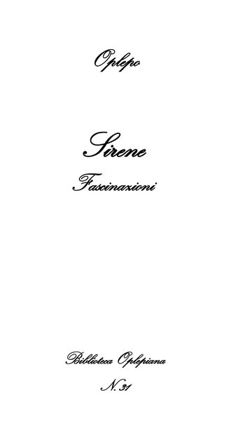 Raffaele Aragona, Elena Addomine, Giuseppe Varaldo, Sirene: Fascinazioni - Copertina flessibile