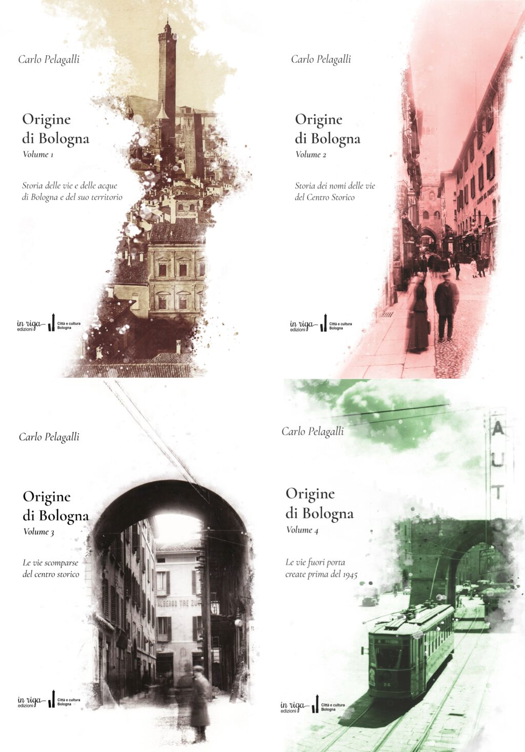 Carlo Pelagalli - Origine di Bologna (Volumi 1-5) - OFFERTA SPECIALE